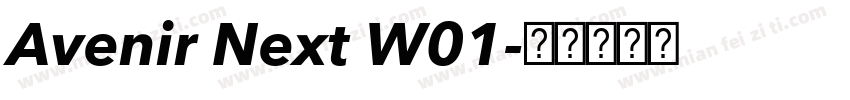Avenir Next W01字体转换